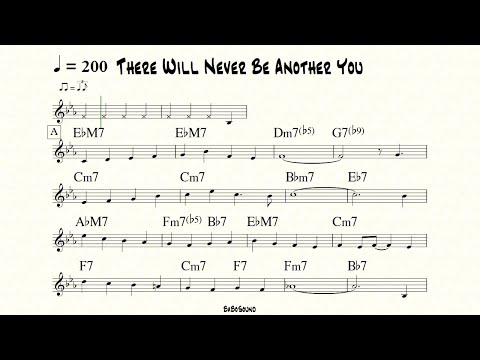 There Will Never Be Another You Melody With Metronome (BPM 200)