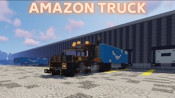 Minecraft: How to build a Truck in Minecraft (Amazon Truck) Minecraft Truck Tutorial