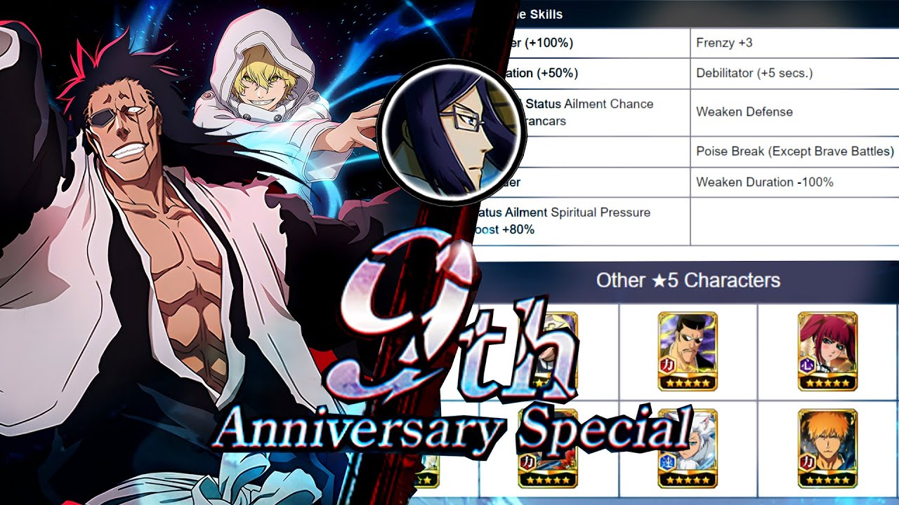 BEST IN GAME !! STATS & SKILLS BREAKDOWN | 9TH ANNI KENPACHI & GREMMY - Bleach Brave Souls