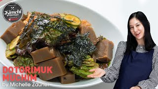 Dotorimuk Muchim / 도토리묵 무침 / Michelle Zauner's Korean Acorn Jelly Salad Recipe with H Mart! screenshot 4