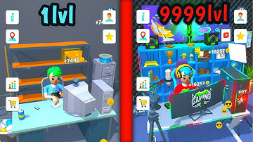 Idle Streamer! MAX LEVEL ROOMS, GAMING GEARS EVOLUTION! 9999+ Level