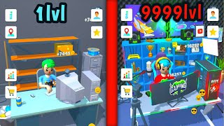 Idle Streamer! MAX LEVEL ROOMS, GAMING GEARS EVOLUTION! 9999+ Level screenshot 3