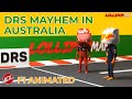 4 DRS Zones Madness | F1 Animated Comedy
