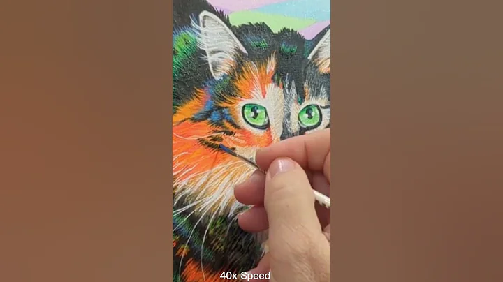 Pop Art Cat Painting: Sofia Part 4 or 4