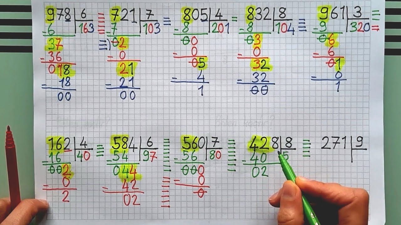 4.SINIF BÖLME: Üç Basamaklı Sayıları Bir Basamaklı Sayılara Bölme| Artık Sıfır Ekleme Sorunu Yok ✅✅