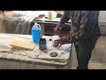 Spraying latex paint with an HVLP gun Spraying latex paint with an HVLP gun