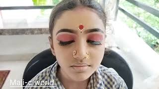 ഭരതനാട്യം makeover..#dance #bharathanatyam #makeup