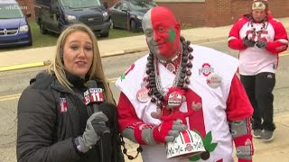 Ohio State Superfan Big Nut In Ann Arbor Ahead Of Osu-Um Big Game