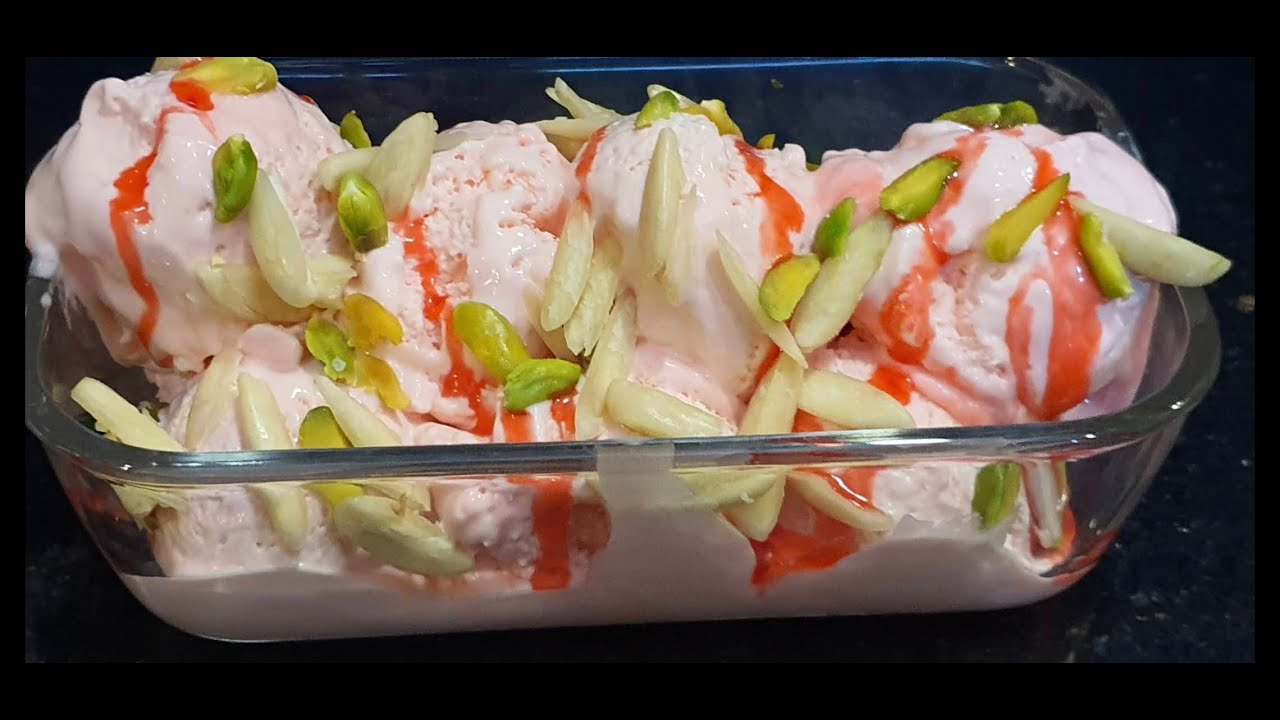 Rooh Afza Ice Cream Rose Syrup Ice Cream YouTube rooh-afza-ice-cream-rose-syrup-ice-cream-youtube