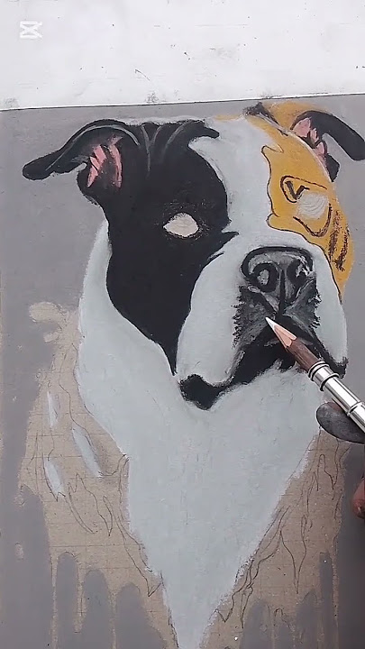 How to paint Dog using dry pastels #drawing