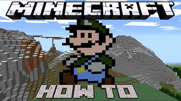 Minecraft: ~8 Bit~ HOW TO : Luigi ( Tutorial ) /W Killerkev