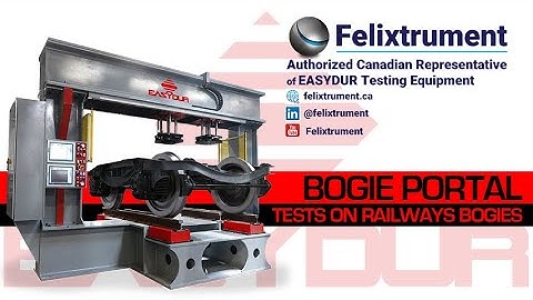 Easydur Bogie Test Stand: Compression Tests on Railroad Bogies