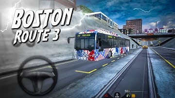 Bus Simulator 2023 | Boston Route 3 | Best bus Gameplay Walkthrough ( Android/IOS ) #bussimulator