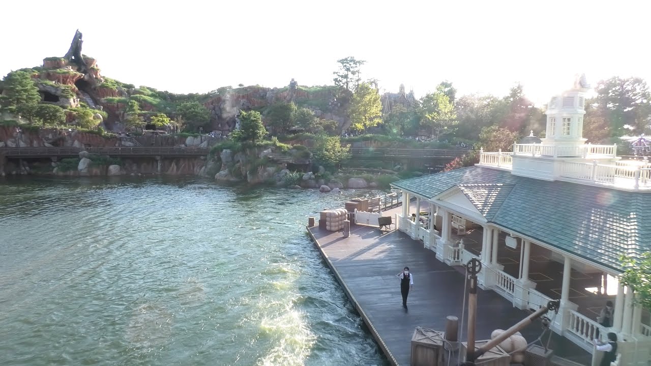 【4K後面展望】蒸気の音を聴きながら一周(蒸気船マークトウェイン号)