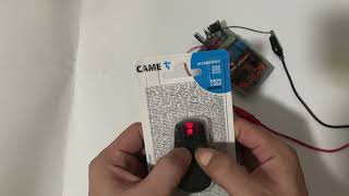 How To Programme A Came 432Na,434Na 432Ee Garage Gate Remote Control Key Fob
