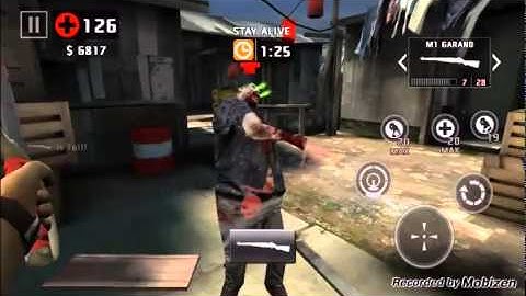 Dead Trigger 2 Daily Mission With Type 92 M1 Garand and butterfly knives