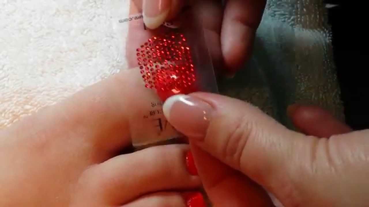 Crystal Pedicure Tutorial using Pavé Crystal Nail Appliqués YouTube
