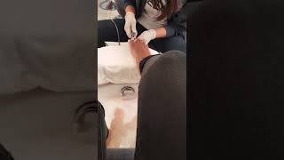 German pedi with vibrator chair asmr feet (Füße)