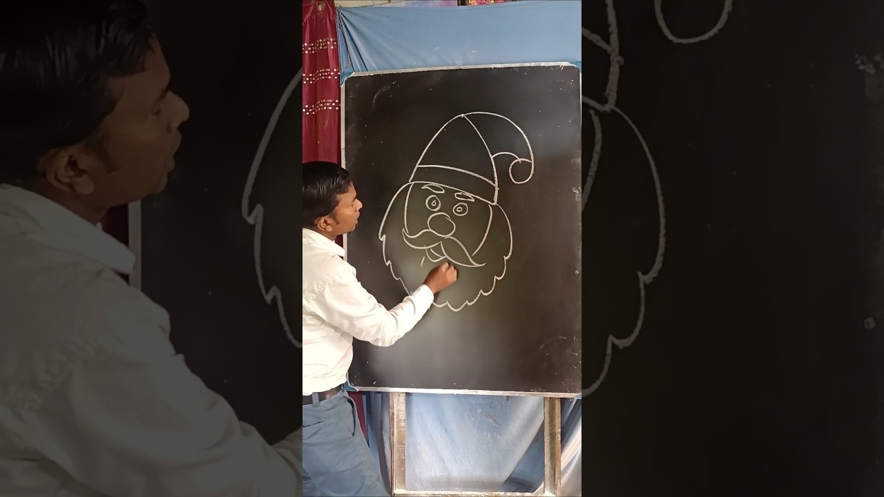 Santa Claus drawing #santaclaus#art#draw#shorts#kids#youtubeshorts