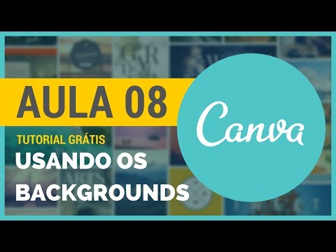 Usando os Backgrounds, Formas e Linhas | Tutorial Canva em Português #08