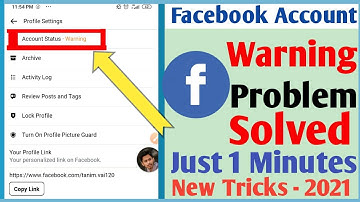 Facebook Account Status warning problem Solve 2021 Bangla | Facebook Account Warning status problem|