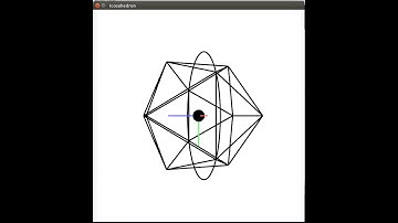 3D Icosahedron with circle