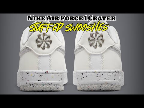 Nike Air Force 1 Crater Stuffed Swooshes DETAILED LOOK and Release Update