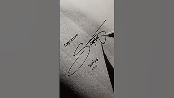 How To Design Your Own Amazing Signature | Name: Sanjay