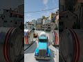 Cement Truck & City Buses vs Gaint Bollards crash - BeamNG.Drive #shorts #beamngdrive