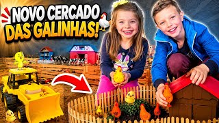 🚜 MATHEUS and ISABELA Built a CHICKEN COOP at the Little Farm! 🐔 Did It Work Out? 🐄🐂🐮🐓🐠🐇 screenshot 3