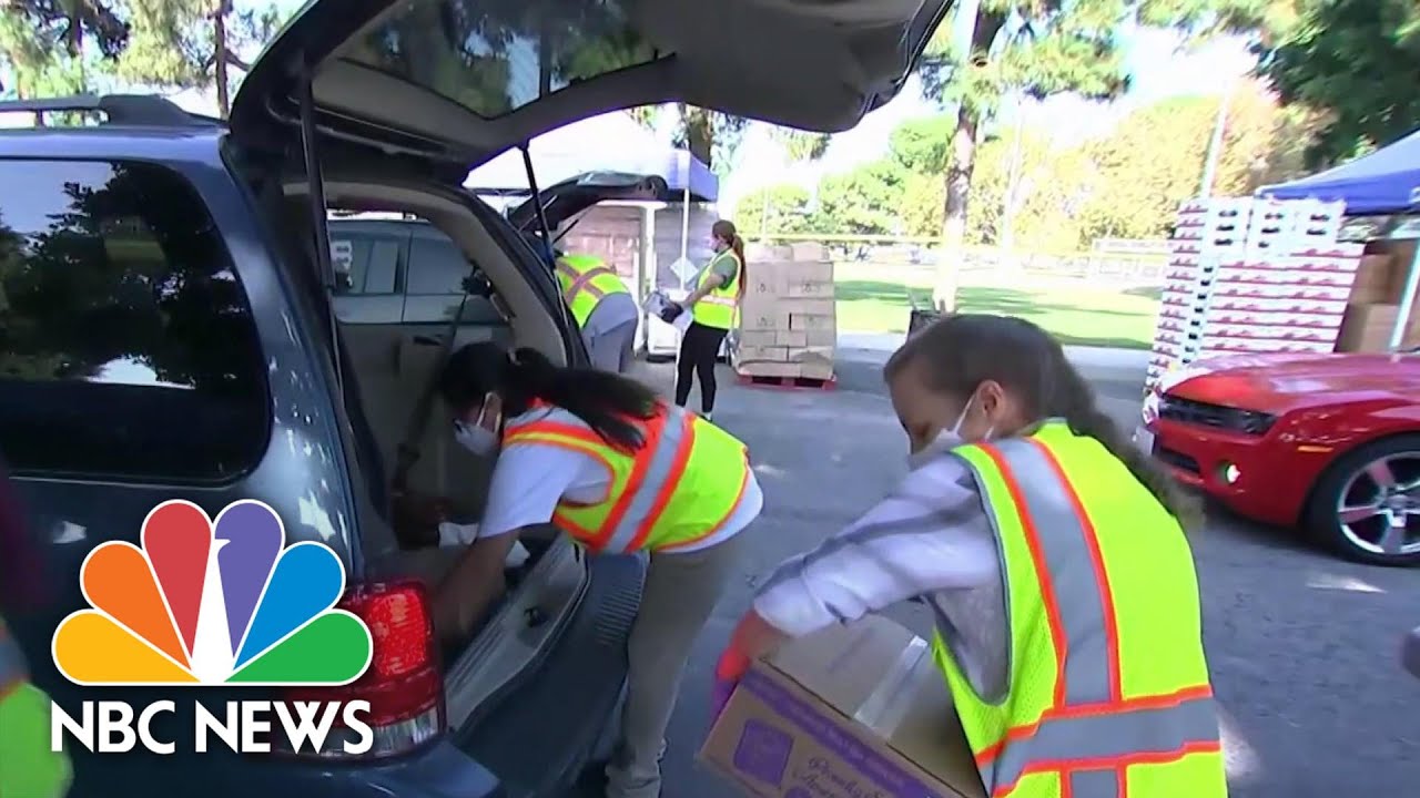 Americans Turning To Food Banks Amid Soaring Unemployment Rates | NBC News NOW