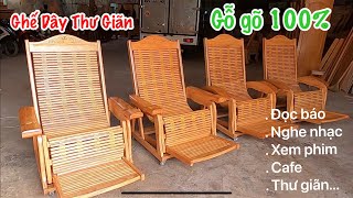 Ghế Dây Thư Giãn gỗ Gõ Đỏ 100% / Tiện Lợi & Đa Dụng ( bền bỉ với Thời Gian )