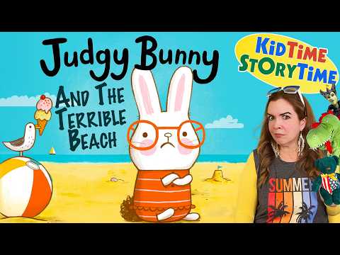 JUDGY BUNNY and the Terrible Beach 🏖️ summer story read aloud for kids