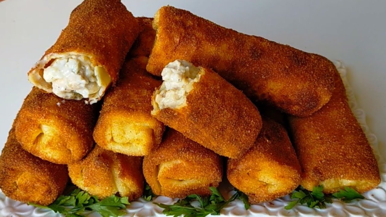 كريب مالح معمر بصدر الدجاج والبشاميل كيجي مقرمش ومعلك مذاق لا يقاوم👌