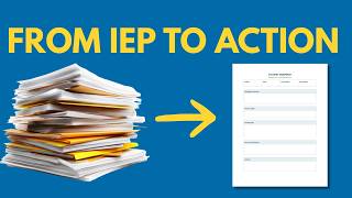From IEP Overwhelm to Clarity: My Exact Student Snapshot Template