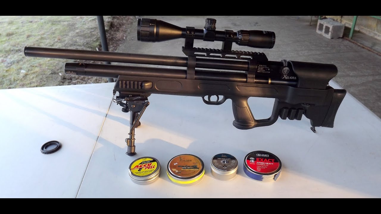 Pellet Shoot Out with the Hatsan Gladius 22 18 12 17 YouTube