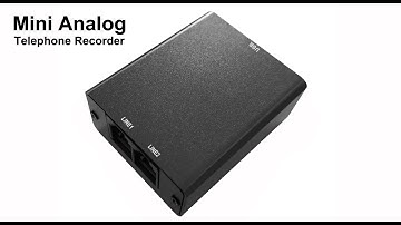 Mini analog telephone recorder, record your office home landline phone calls review