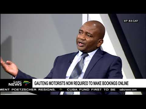 Gauteng motorists now required to make bookings online