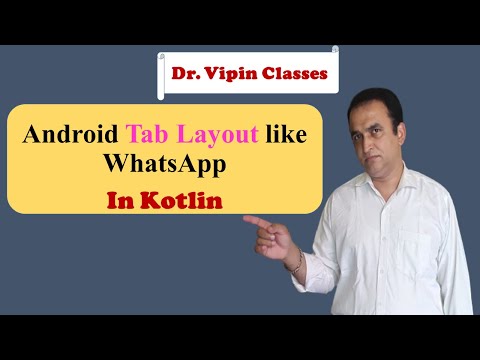 Tab Layout in Android Studio | Dr Vipin Classes