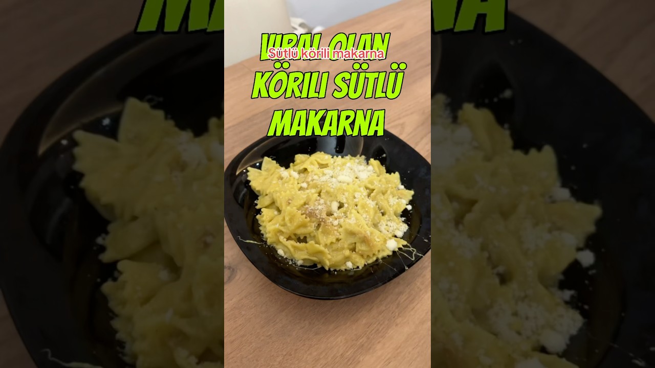 Sütlü körili makarna #makarna #macaroni #pasta #yemek #food  #tarif  #yemektarifleri