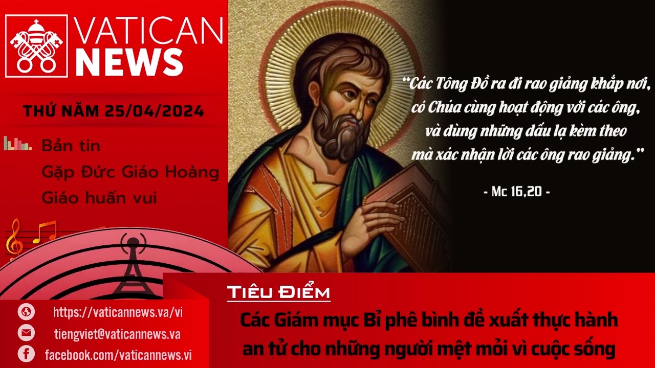 Radio thứ Năm 25/04/2024 - Vatican News Tiếng Việt