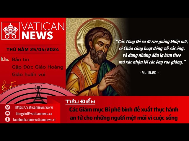 Radio thứ Năm 25/04/2024 - Vatican News Tiếng Việt