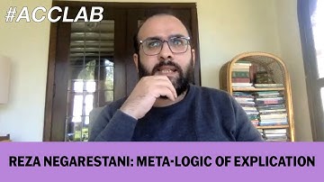 Reza Negarestani  Meta Logic of Explication