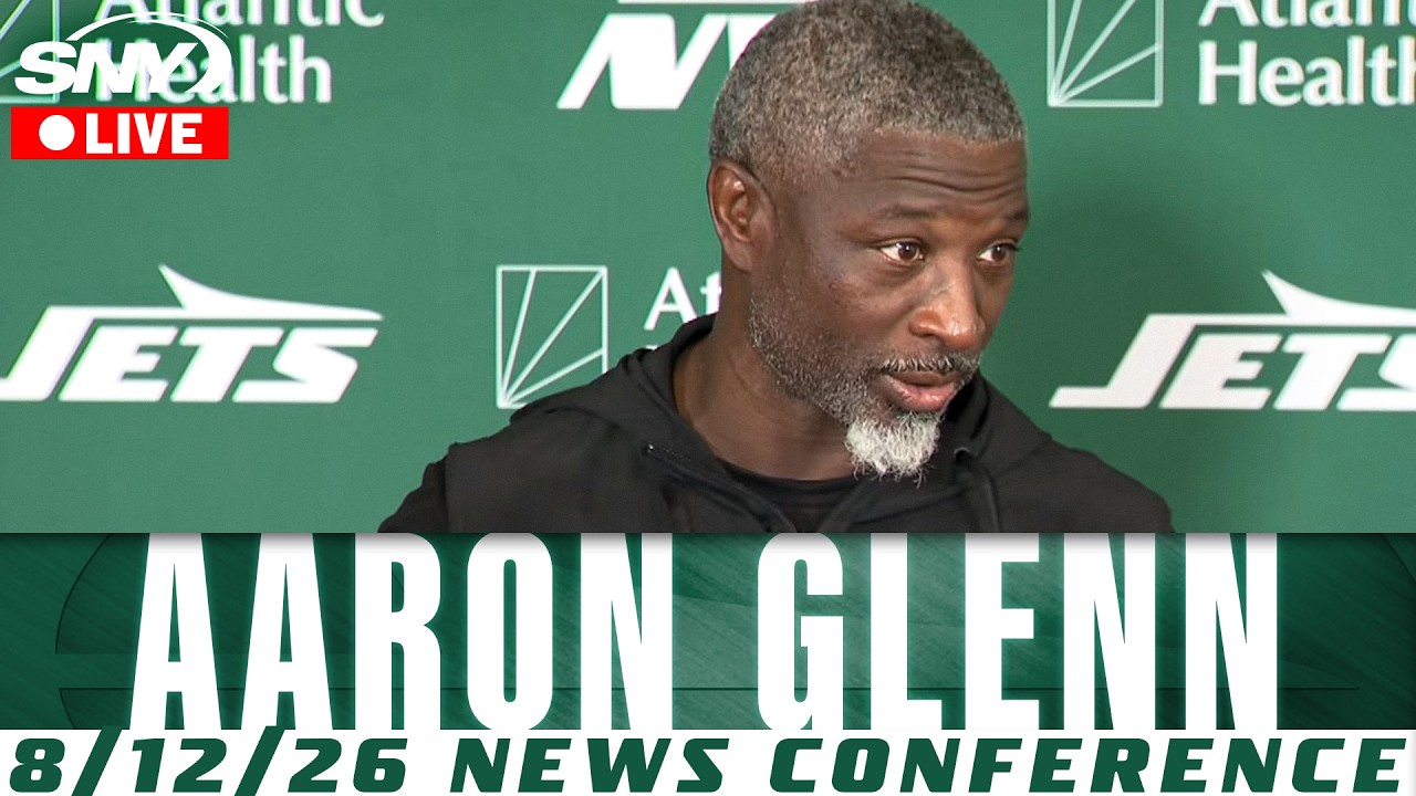 LIVE: Aaron Glenn Jets Training Camp News Conference - Wednesday 8/12