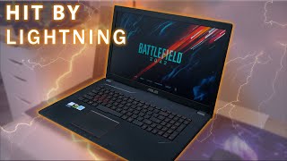 ASUS ROG Strix burned by Lightning strike ⚡ - Gaming Laptop Restoration