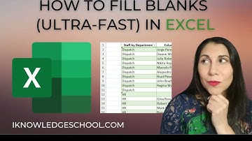 #MsExcel How to Fill Blank Cells in Excel with Value from Above