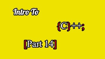 Intro To C++ - Part 14 - math.h