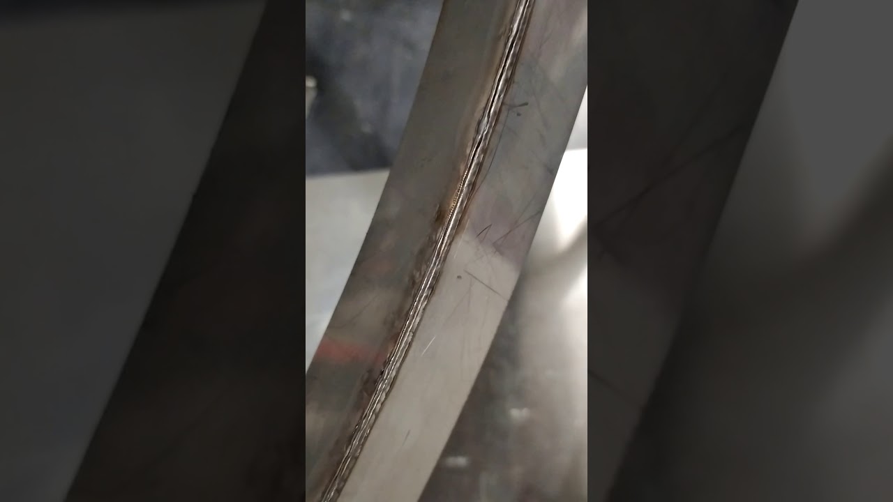 Corner curve welding seam