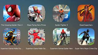 The Amazing Spider-Man 2,Rope Flying Hero Prime,Spider Fighter 3,Dead Superhero,Superhero Games screenshot 2