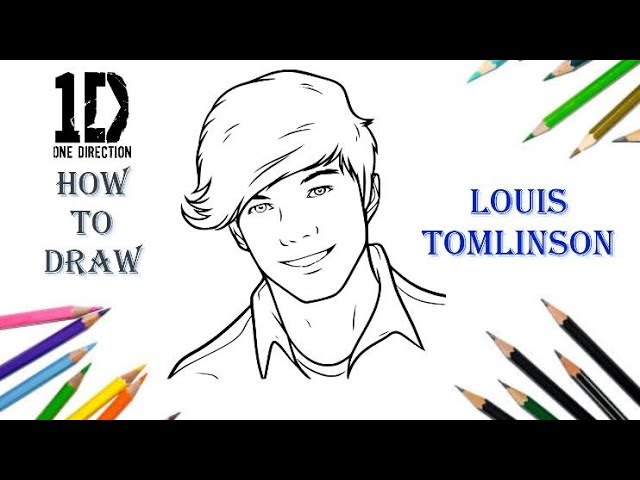 Louis Tomlinson Drawing Image  Drawing Skill